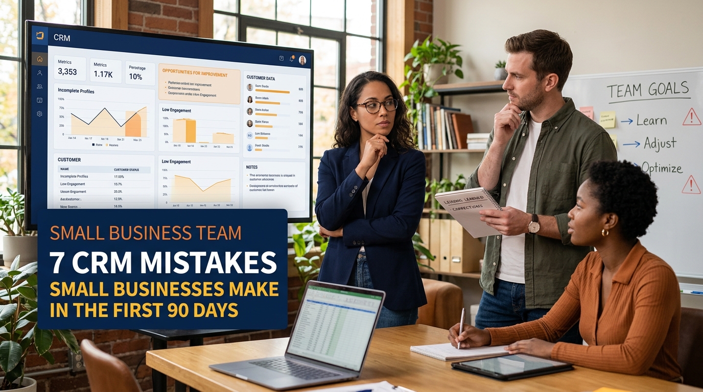 7 CRM Mistakes Small Businesses Make in the First 90 Days