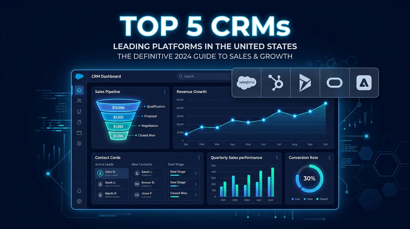Top 5 CRMs Most Used in the United States (2026 Edition)